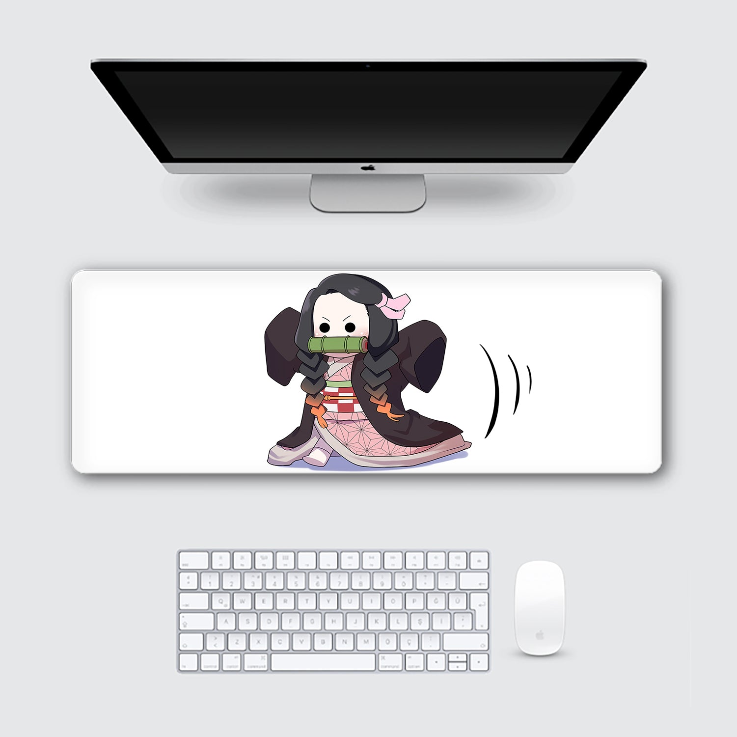 Chibi Nezuko Demon Slayer Desk Mat