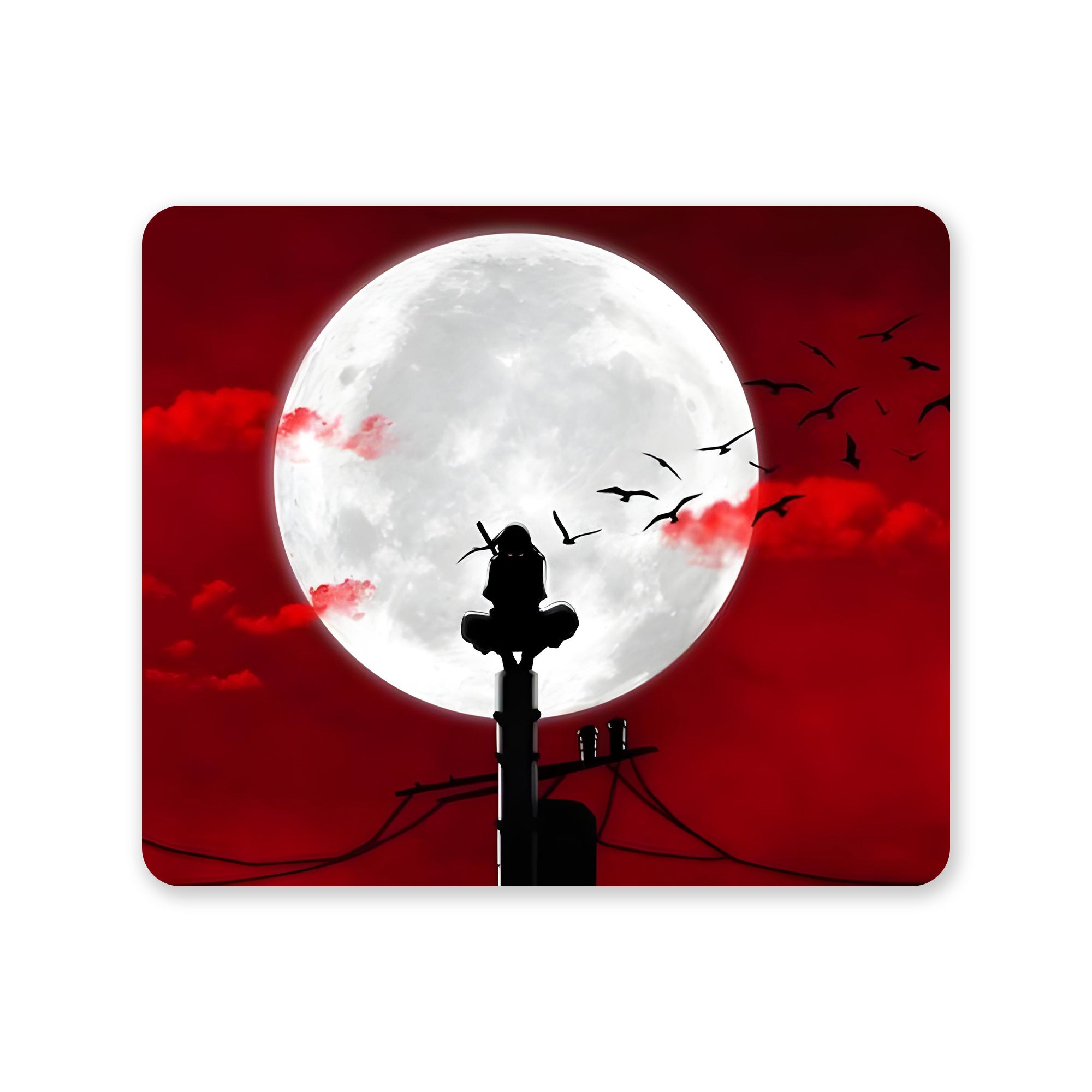 Naruto-Itachi Red Moon Mouse Pad