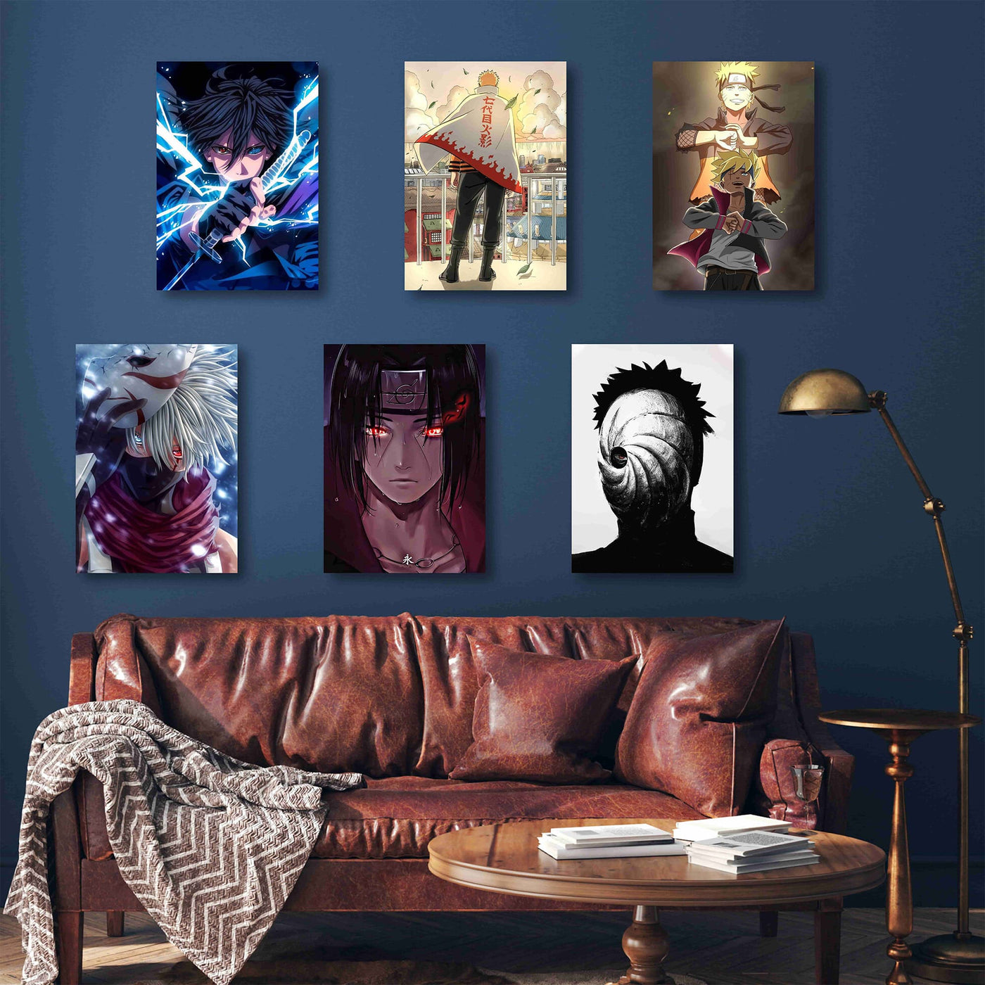 Naruto Iconic Characters A4 Wall Posters – Set of 6 Premium Posters