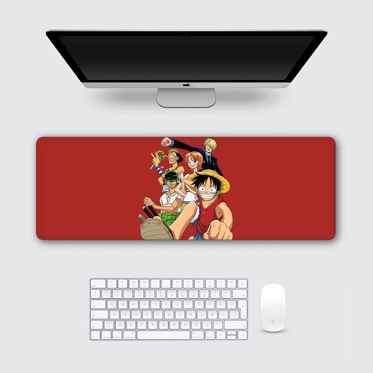 Straw Hats From One Piece Desk Mat