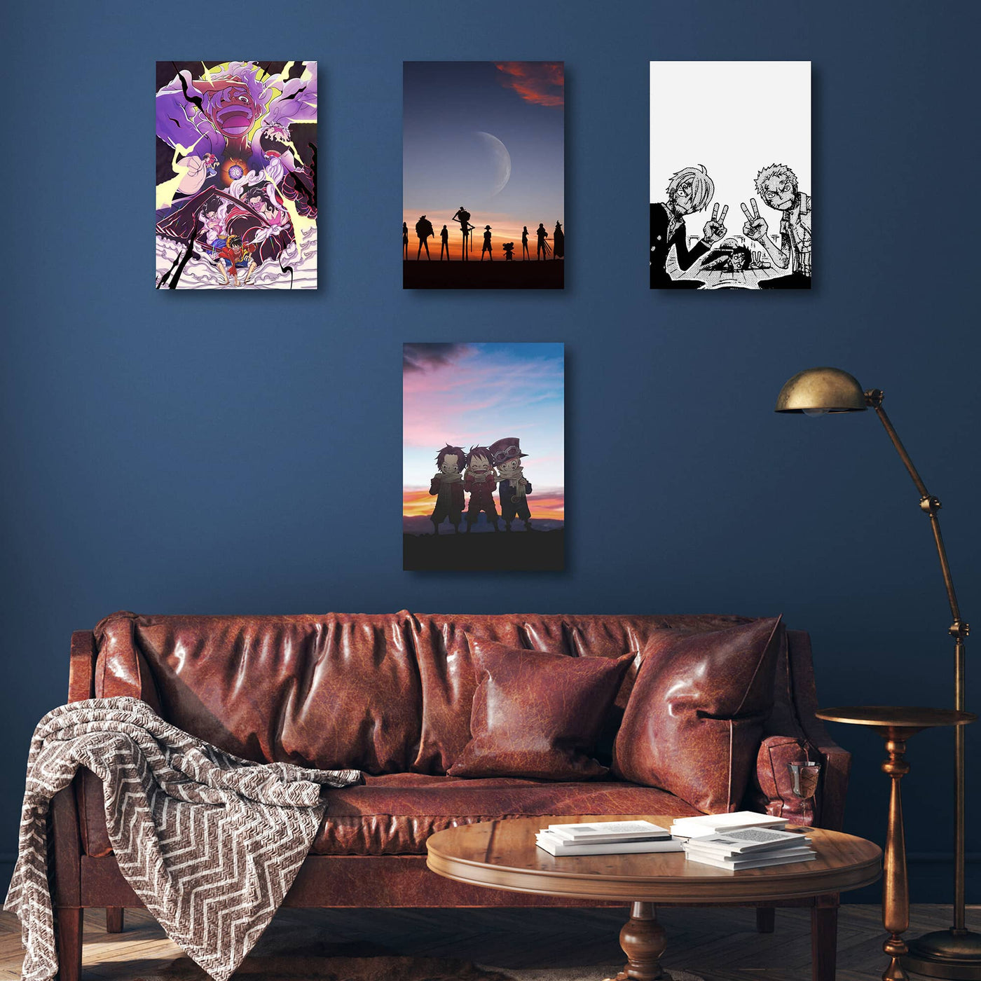 One Piece Iconic A4 Wall Posters – Set of 4 Premium Poster