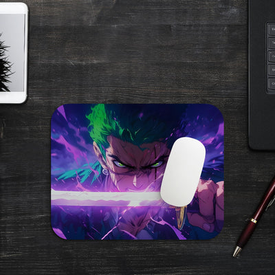 A stunning One Piece mouse pad featuring Zoro wielding Enma with fierce intensity. The design captures his battle-ready aura with vibrant colors and sharp details. Perfect for fans who admire Zoro’s strength and ambition.