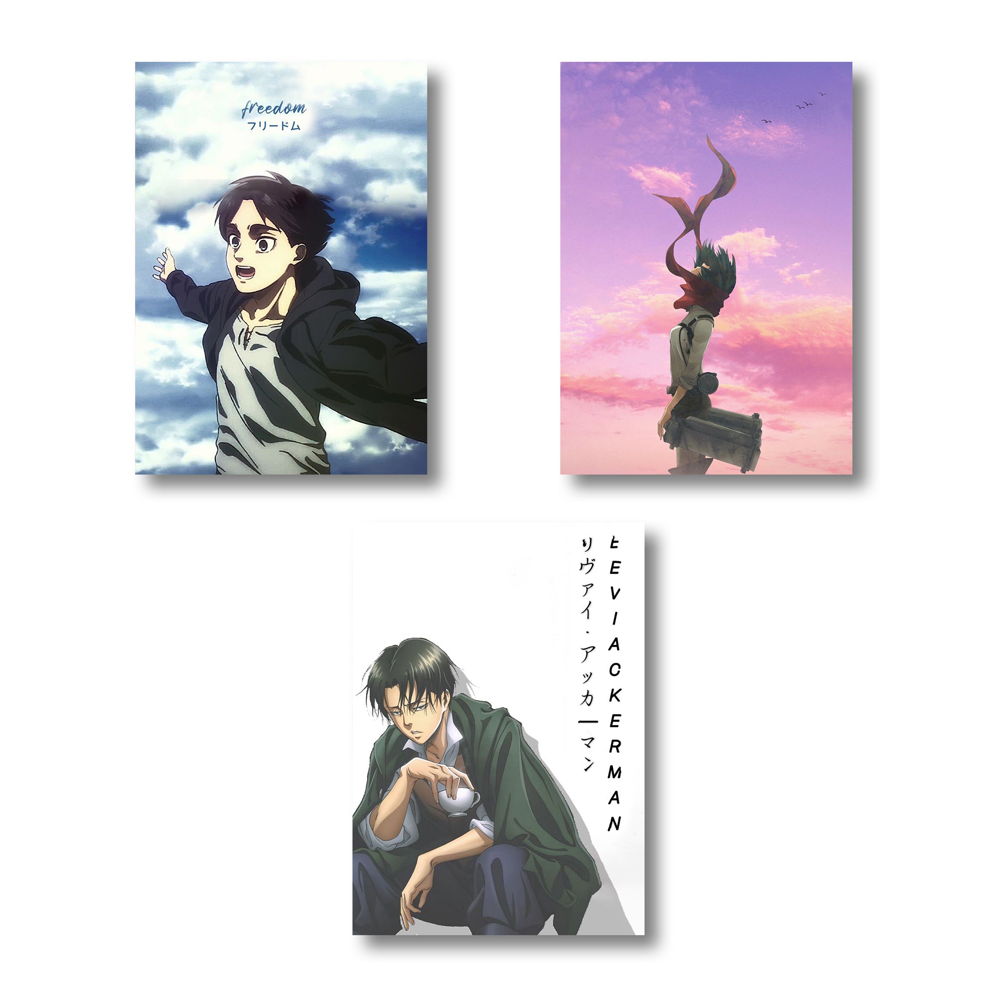 Attack On Titan Characters A4 Wall posters Set of 6 posters