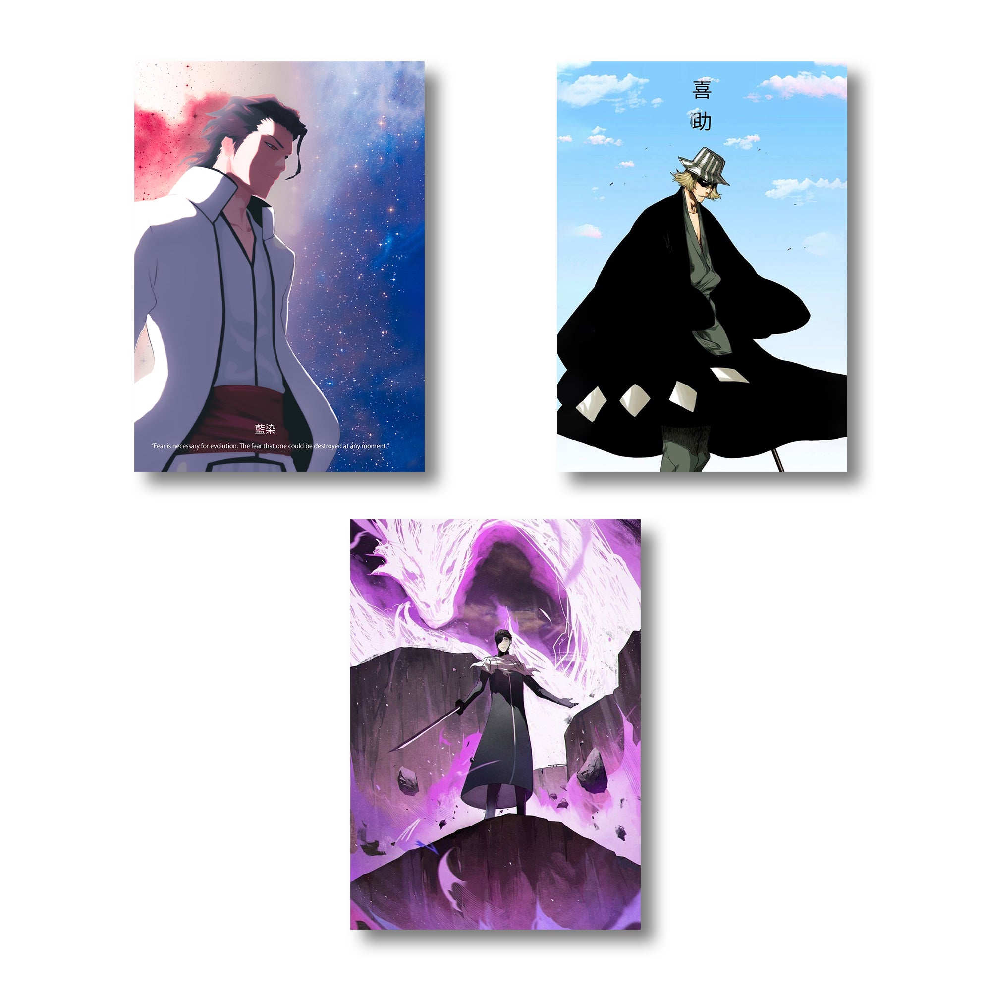 Bleach Characters A4 Wall posters Set of 6 posters