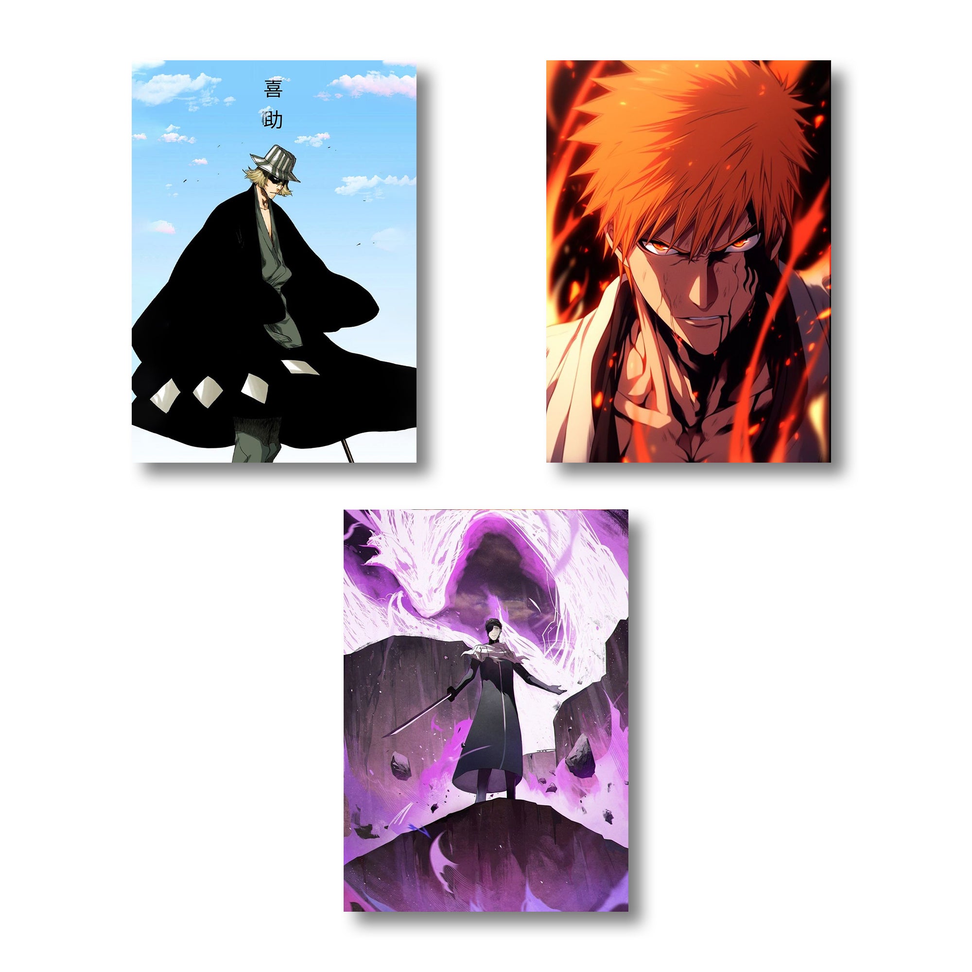 Kaizoku Special Bleach Characters A4 Wall posters Set of 6 posters