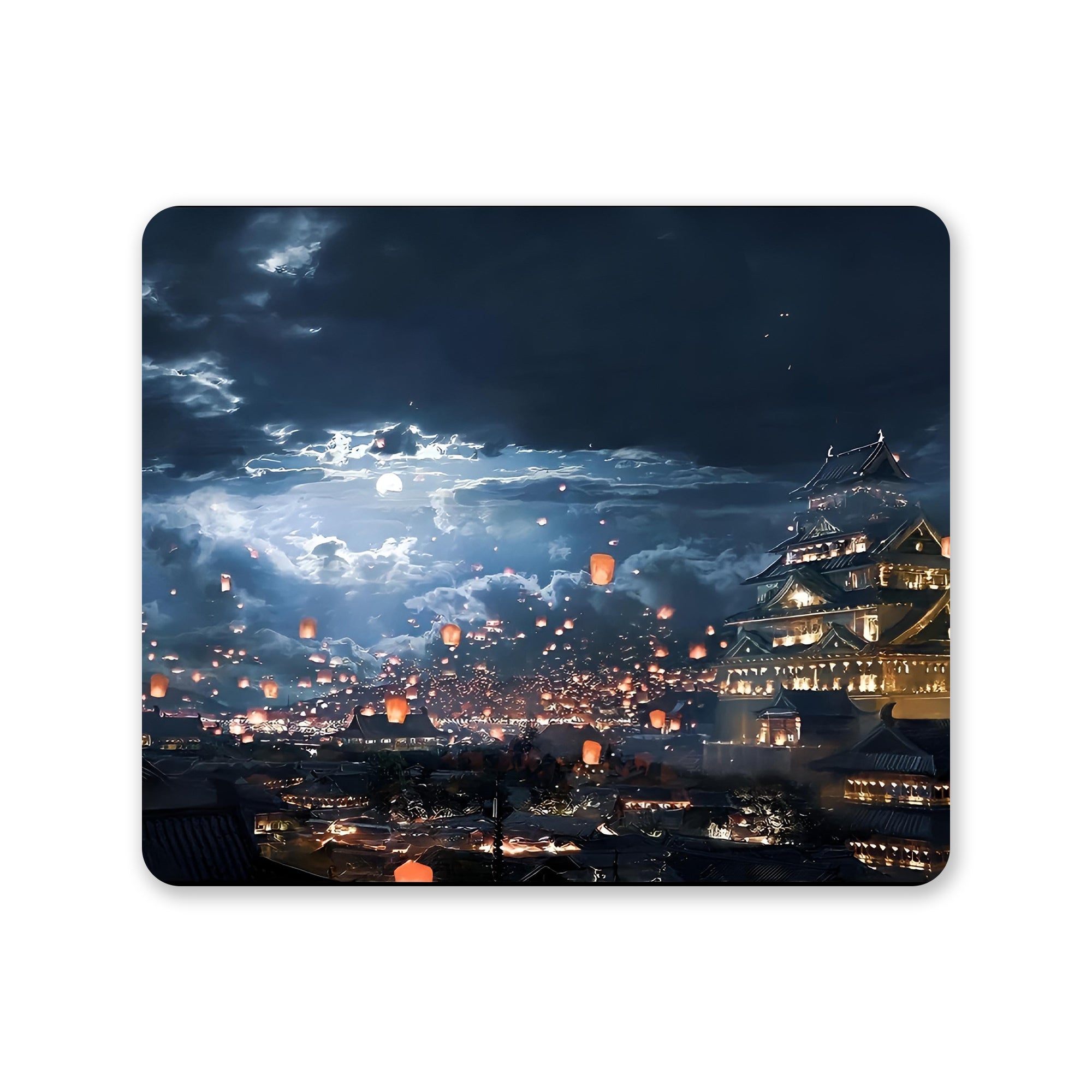 Aesthetic Anime Background Mouse Pad