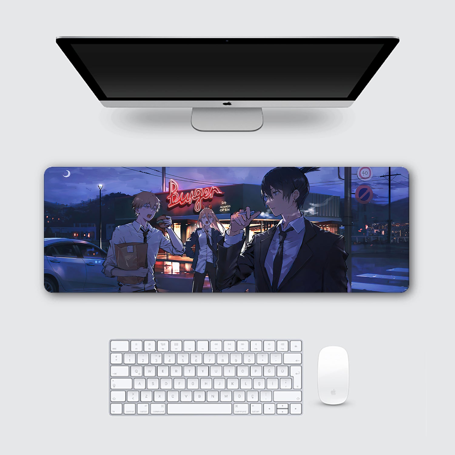 Denji Aki and Power - Chainsaw Man Trio Desk Mat