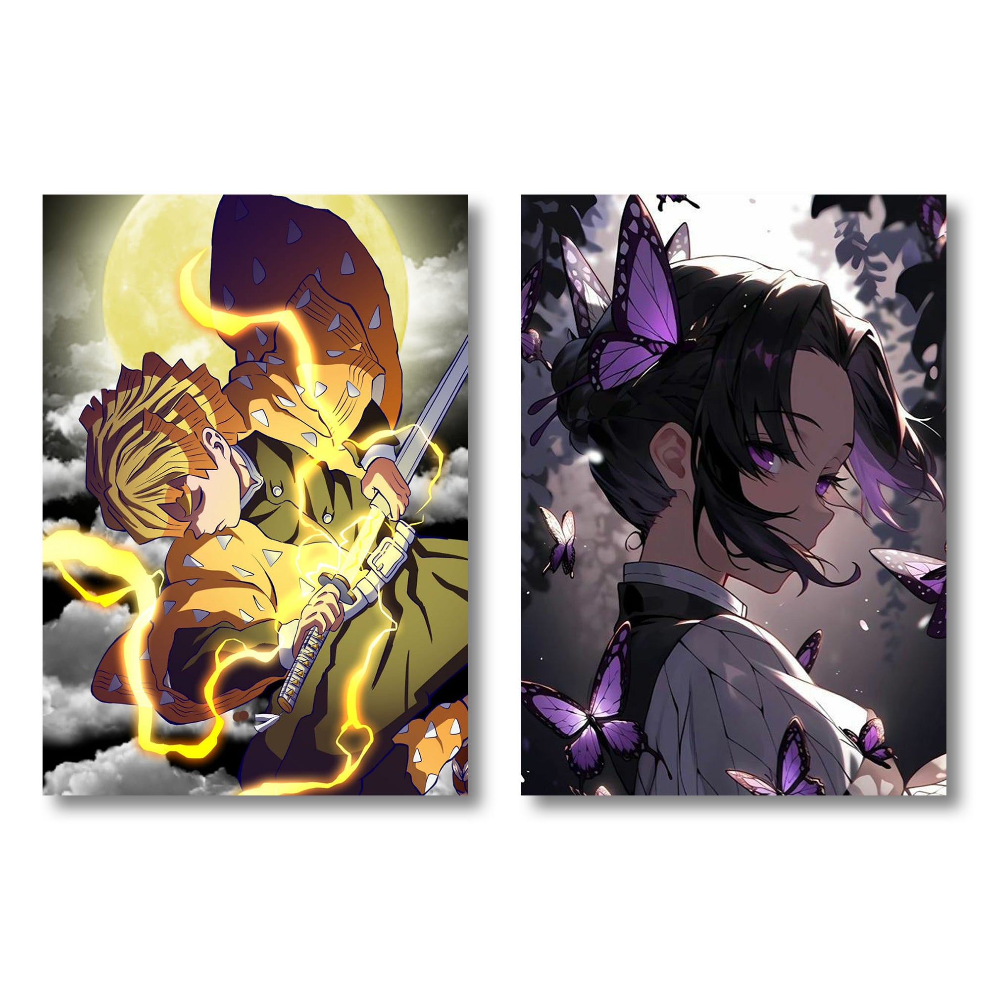 Demon Slayer Iconic A4 Size Wall posters Set of 4