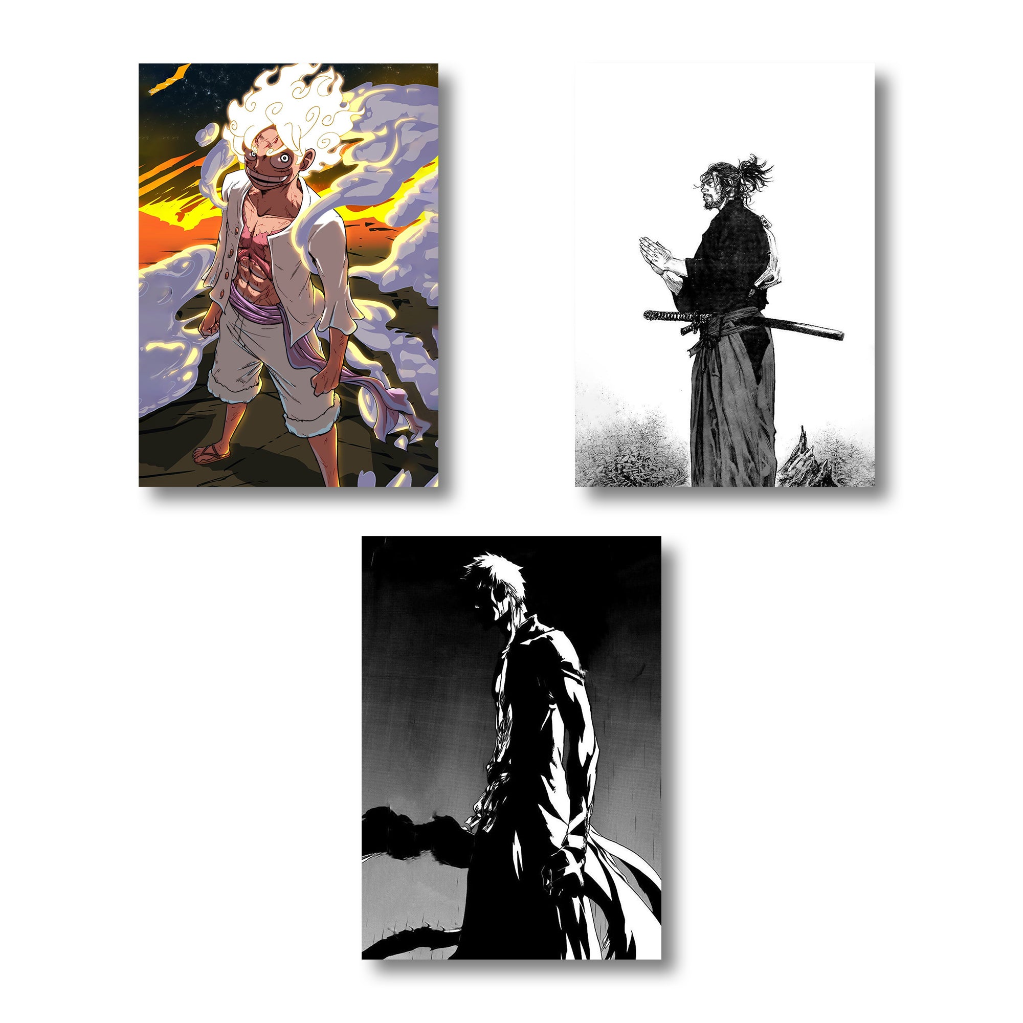 Big 3 Of Shounen And Seinen A4 Wall posters Set of 6 posters