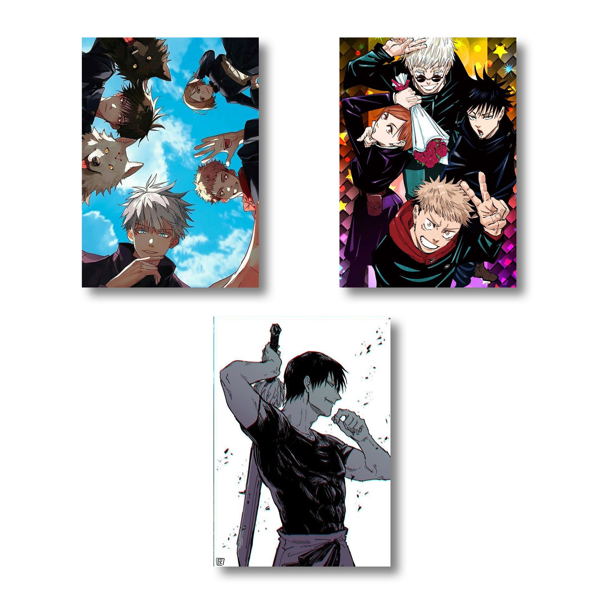 Jujutsu Kaisen Characters A4 Wall posters Set of 6 posters