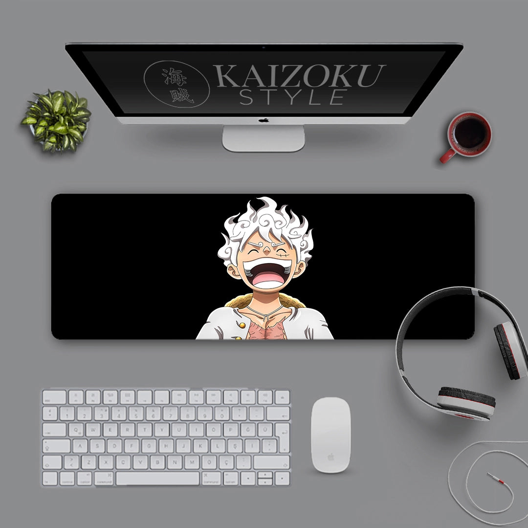 Luffy Gear 5 Laughing From One Piece Anime Desk Mat