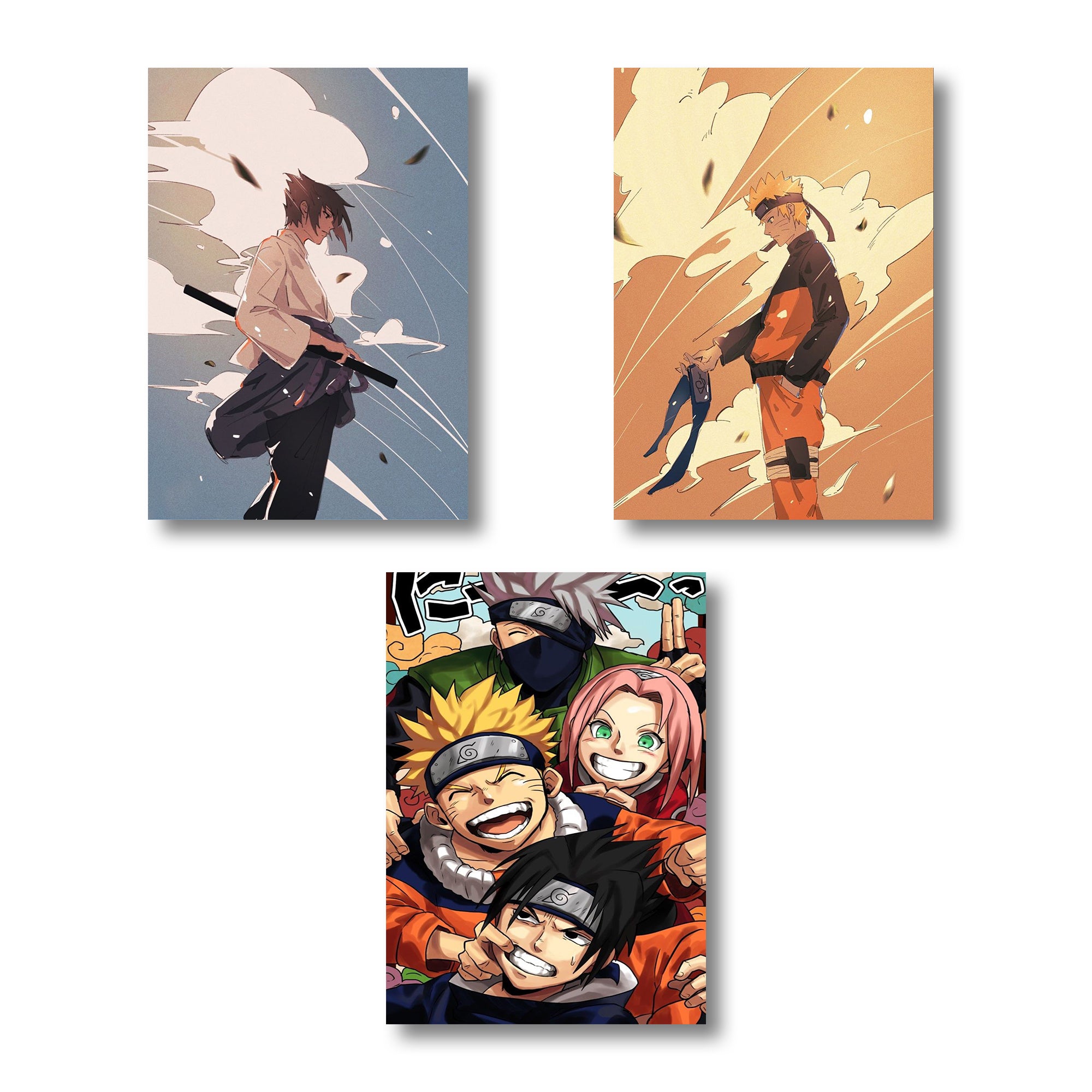 Naruto Characters A4 Wall posters Set of 6 posters