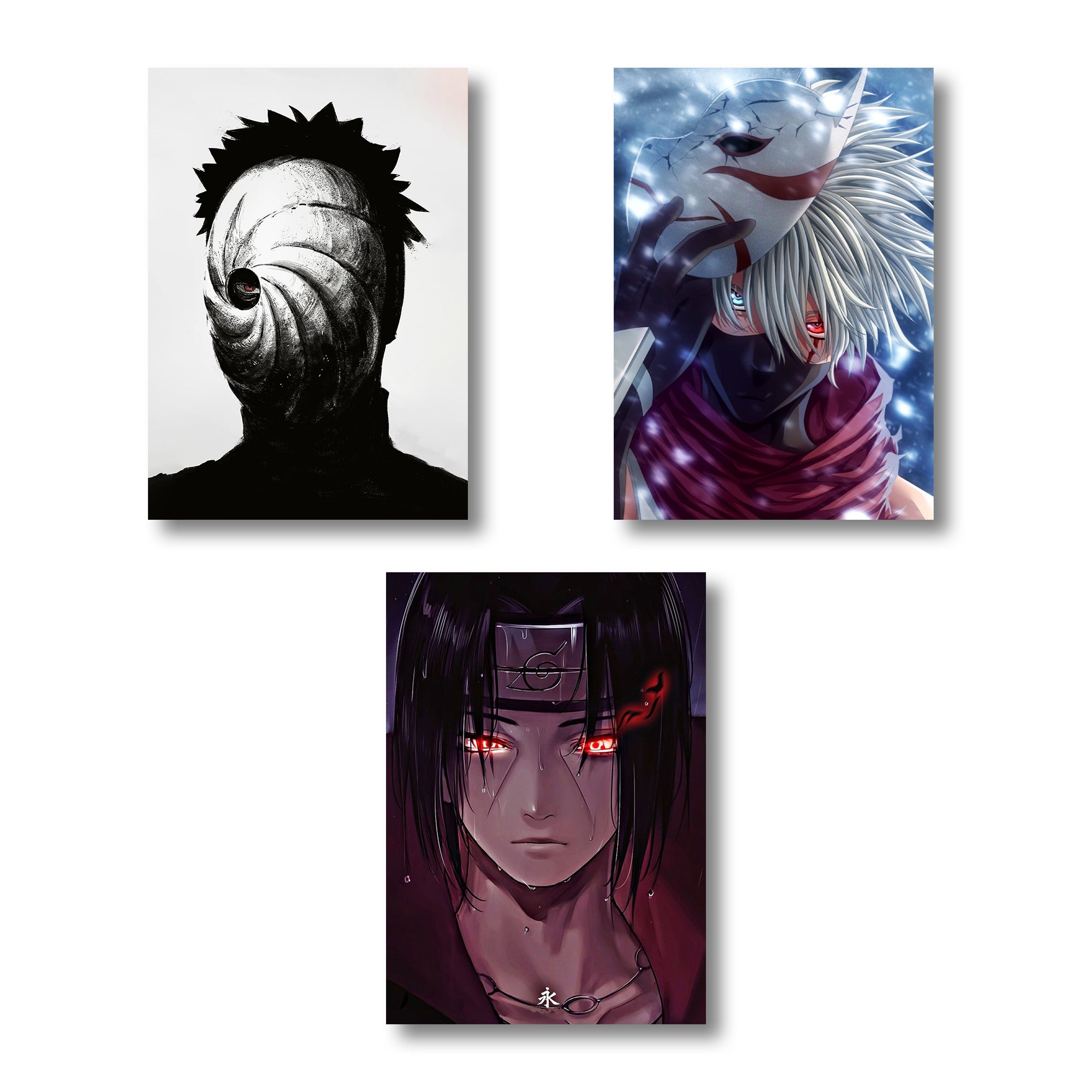 Naruto Iconic Characters A4 Wall posters Set of 6 posters