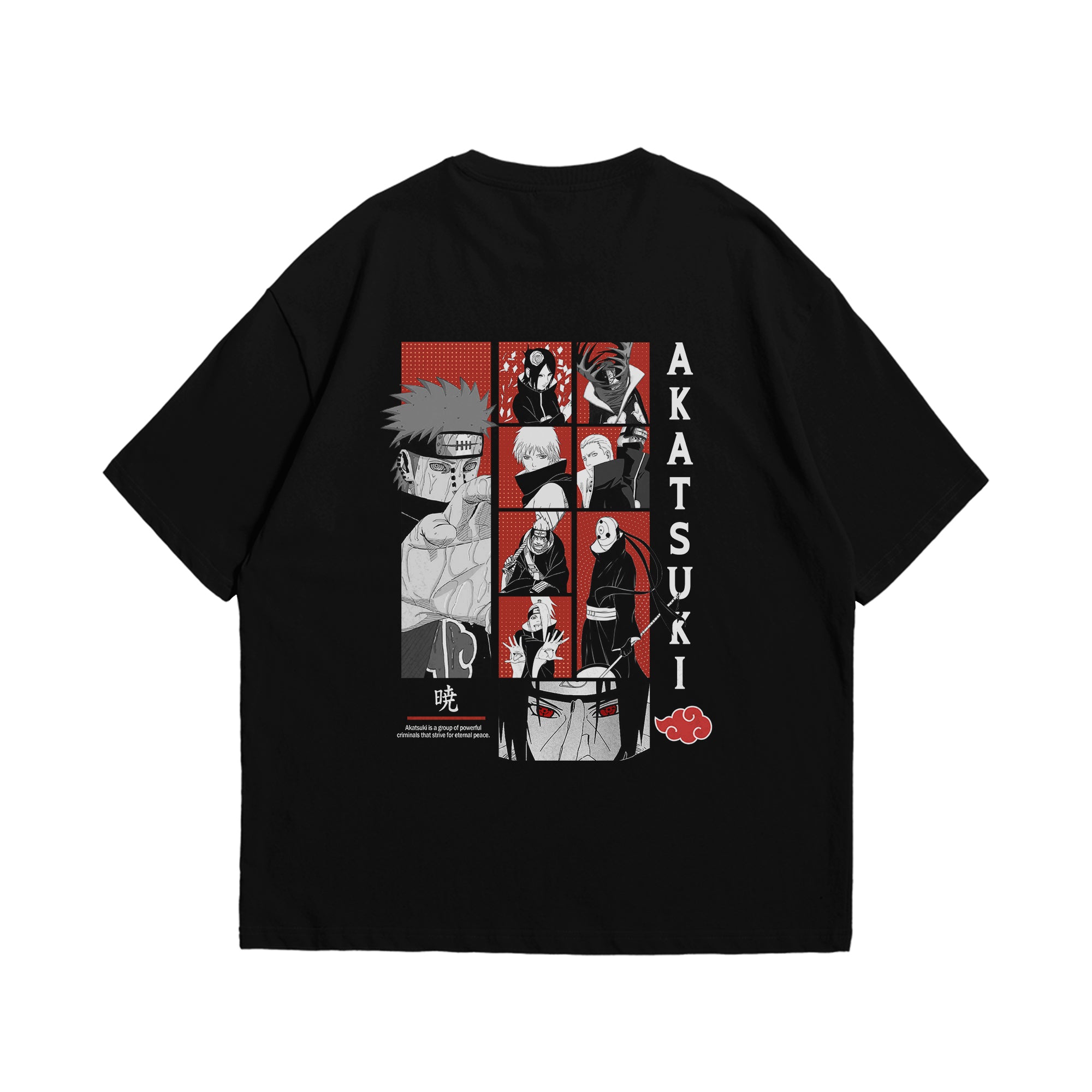 Naruto akatsuki oversized T shirt