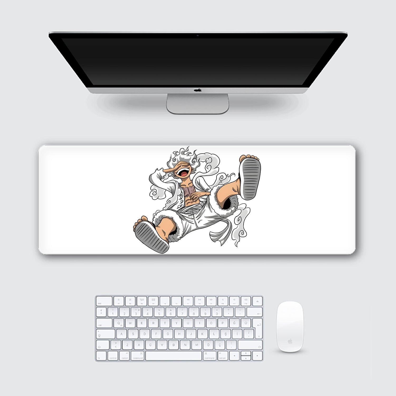 Luffy Gear 5 Laughing From One Piece Desk Mat