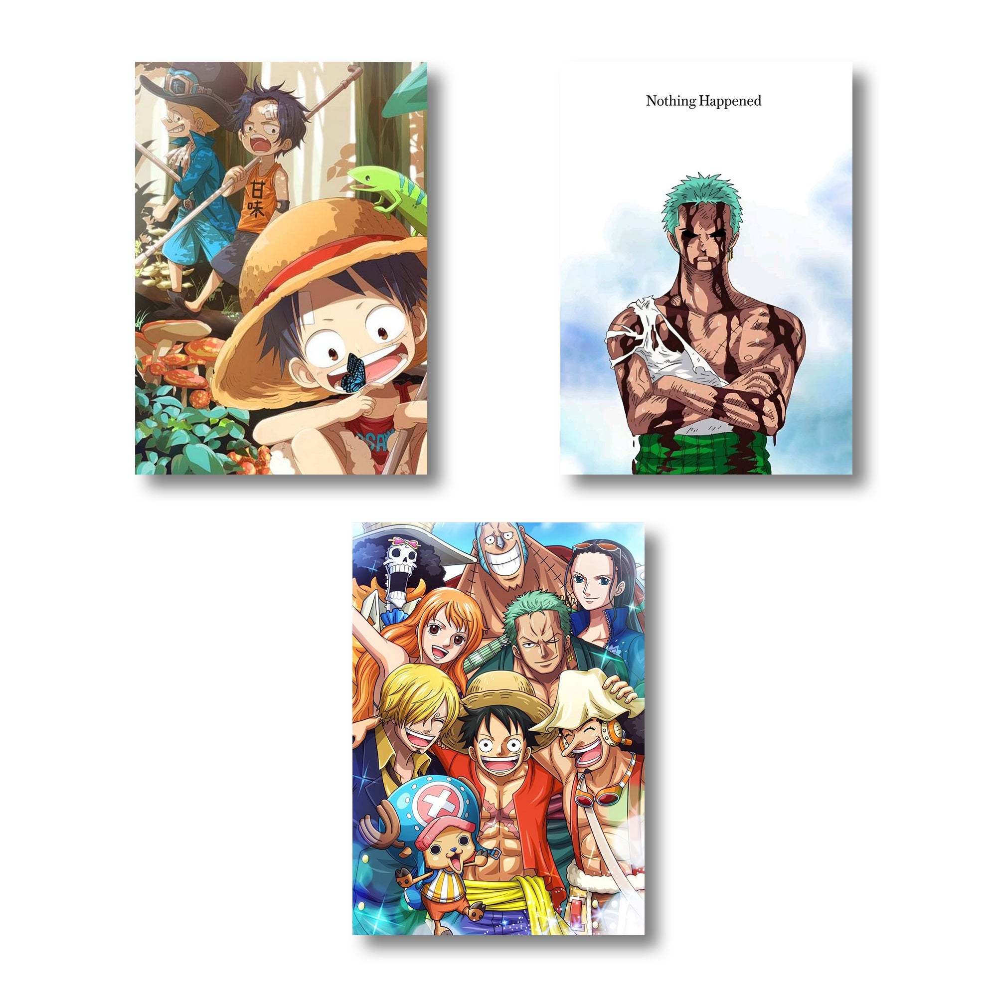 One Piece A4 Wall posters Set of 6 posters