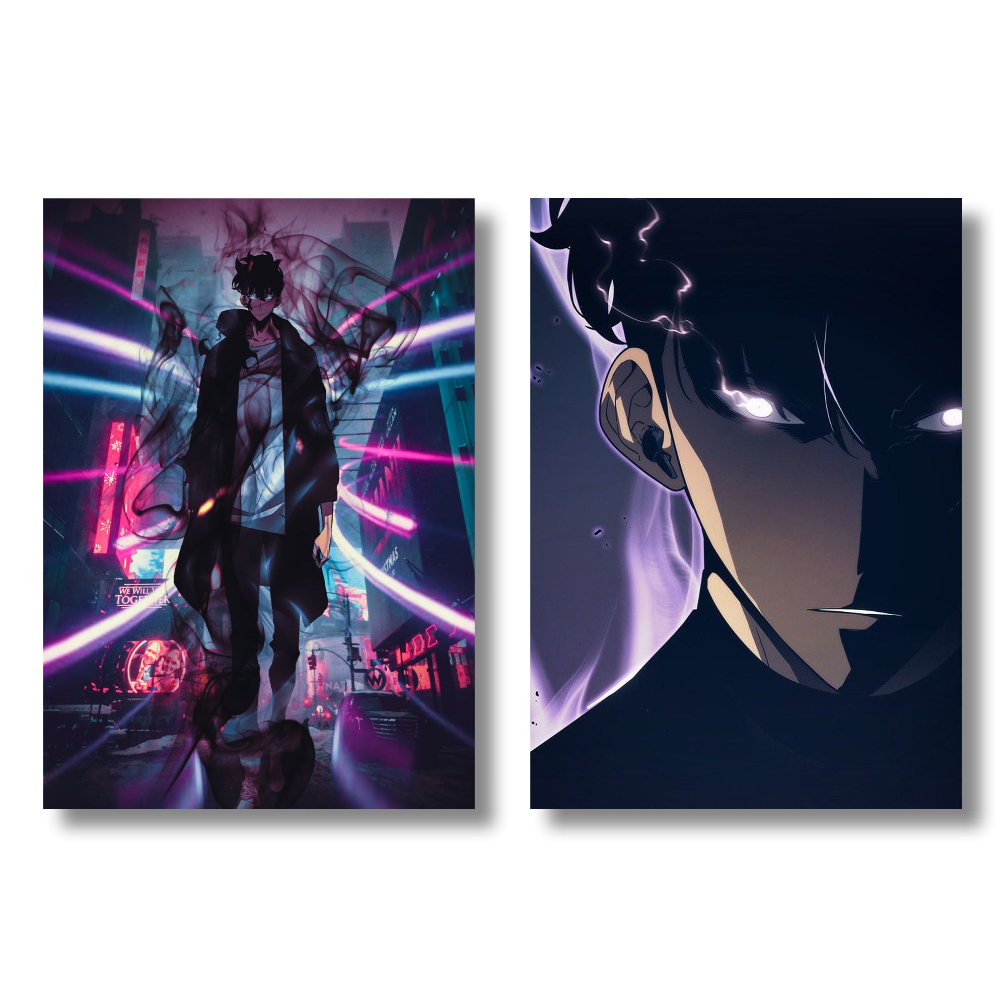 Solo leveling Anime A4 Size Wall posters Set of 4