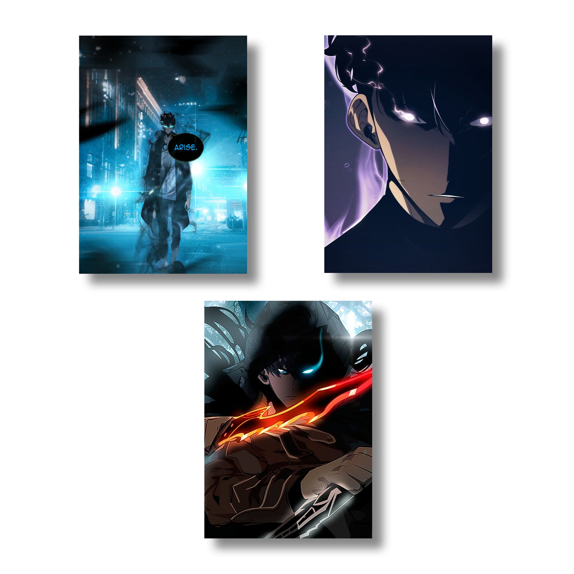 Solo leveling Anime A4 Size Wall posters Set of 5