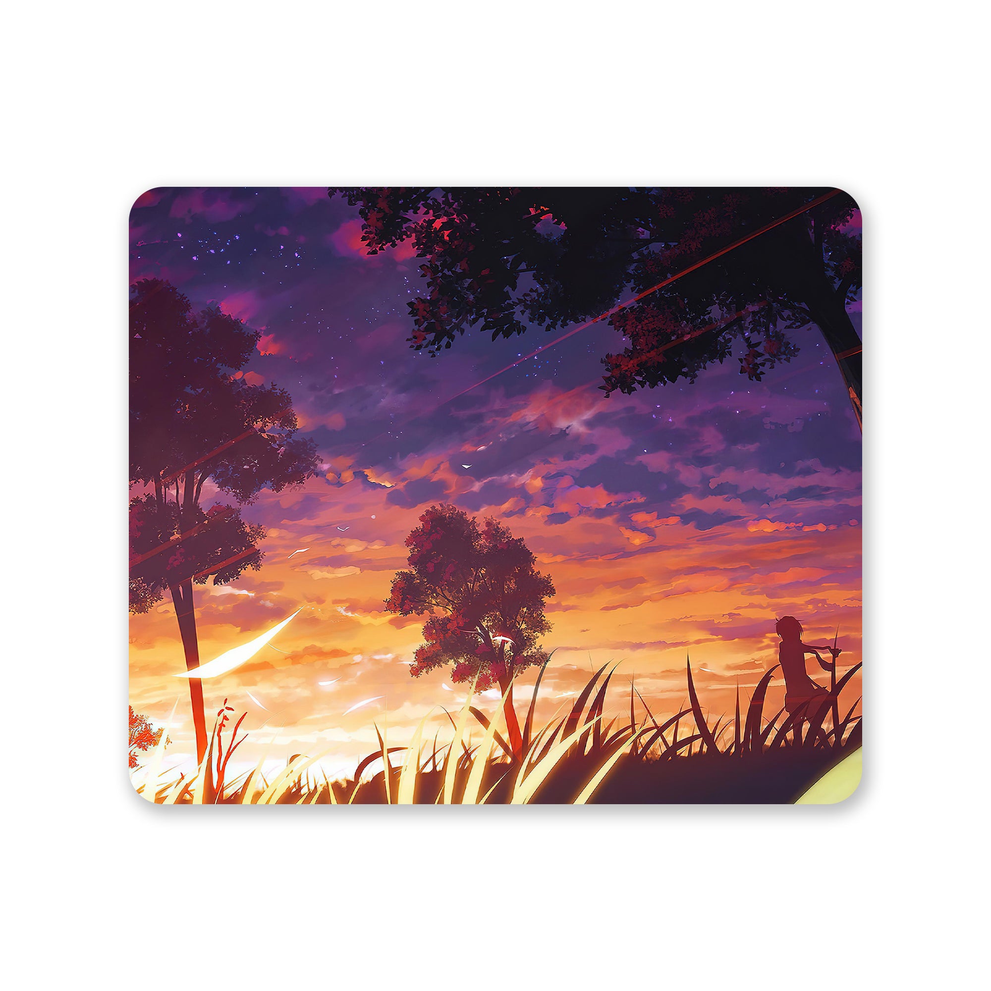 Anime Sunset Aesthetic Mouse Pad