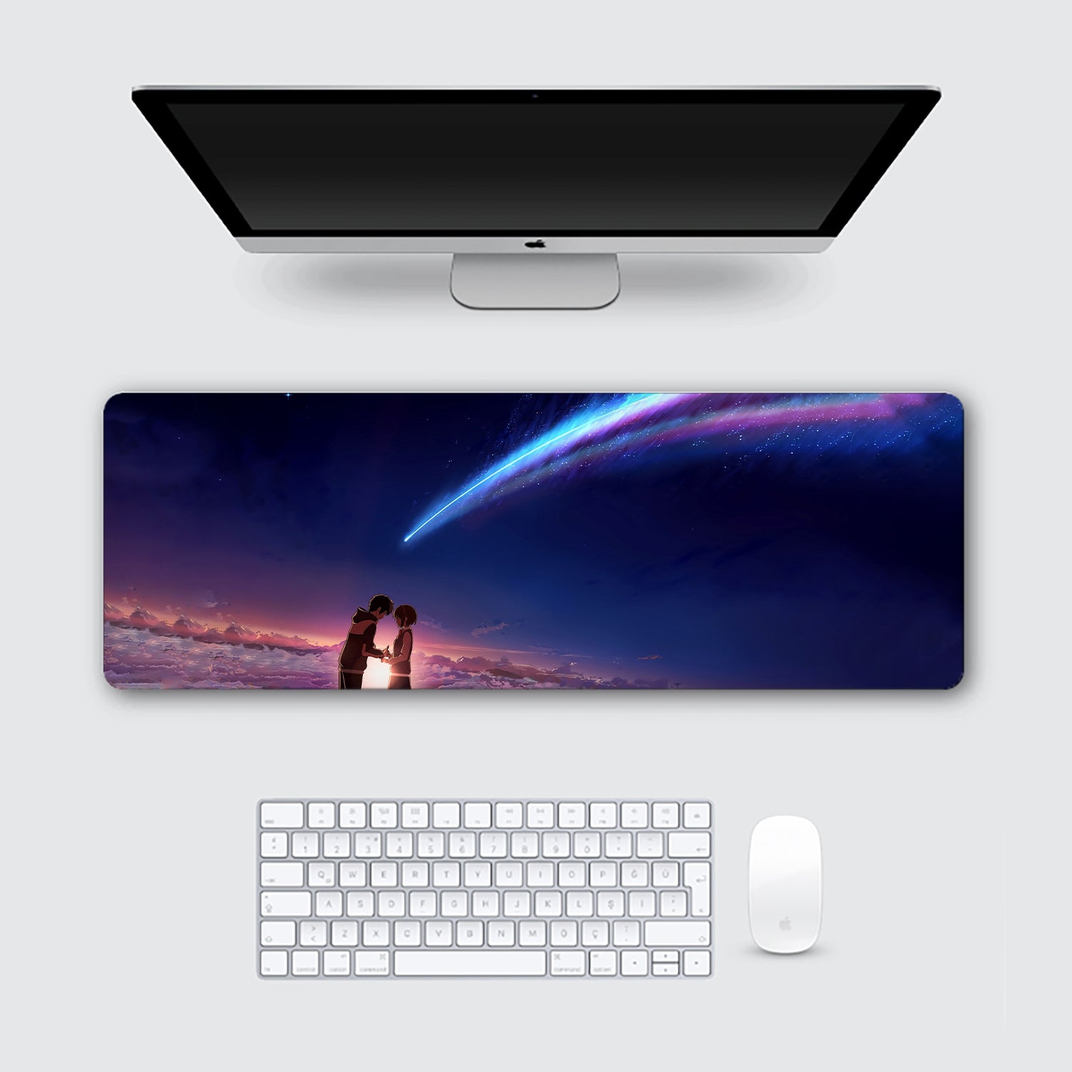 Your Name Aesthetic Sky Desk Mat